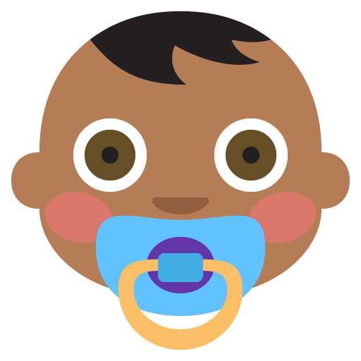 Baby: Medium-Dark Skin Tone, the previous design