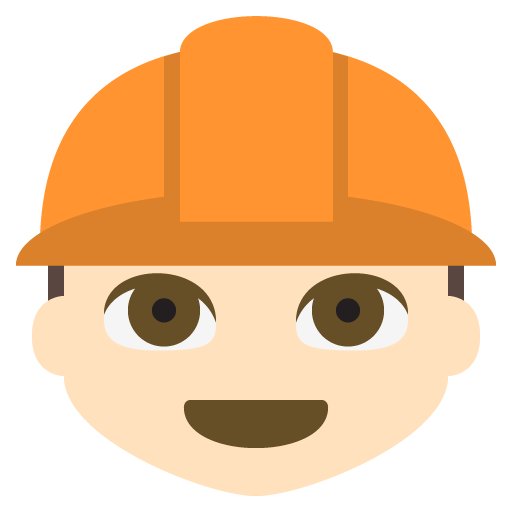 Construction Worker: Light Skin Tone, the previous design