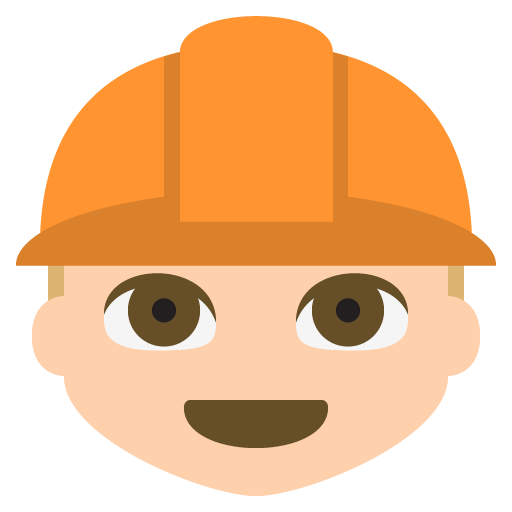Construction Worker: Medium-Light Skin Tone, the previous design