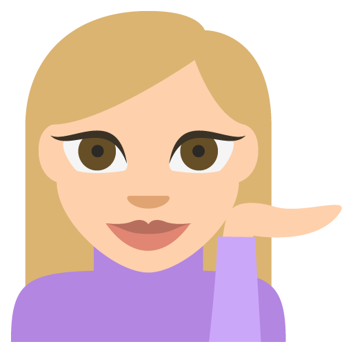 Person Tipping Hand: Medium-Light Skin Tone, the previous design