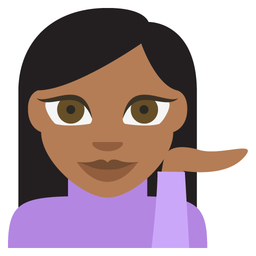 Person Tipping Hand: Medium-Dark Skin Tone, the previous design