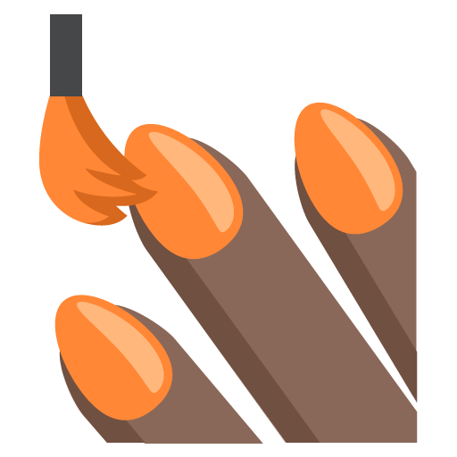 Nail Polish: Dark Skin Tone, the previous design