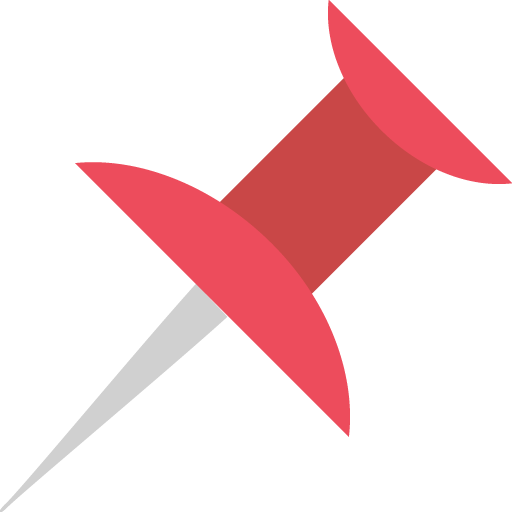 Pushpin as drawn by JoyPixels in 2.2.5