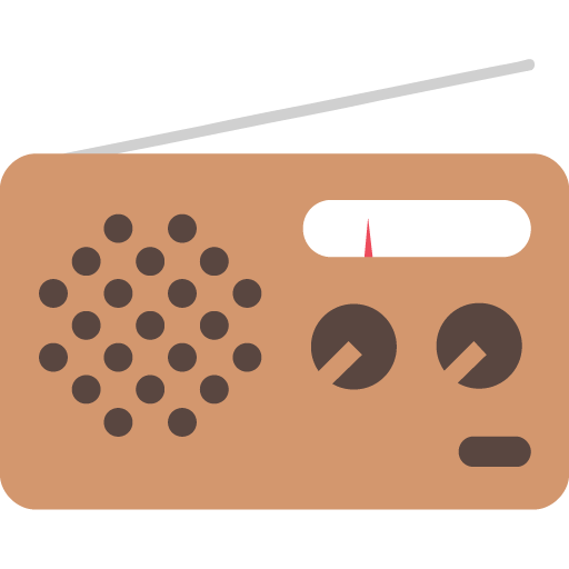 Radio as drawn by JoyPixels in 2.2.5