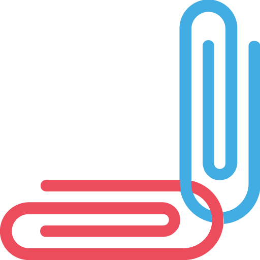 Linked Paperclips as drawn by JoyPixels in 2.2.5