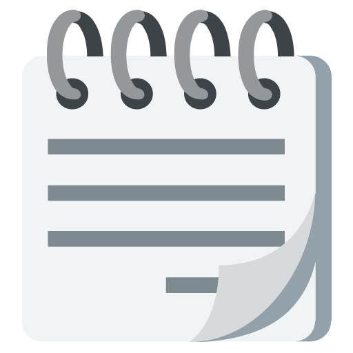 Spiral Notepad as drawn by JoyPixels in 2.2.5