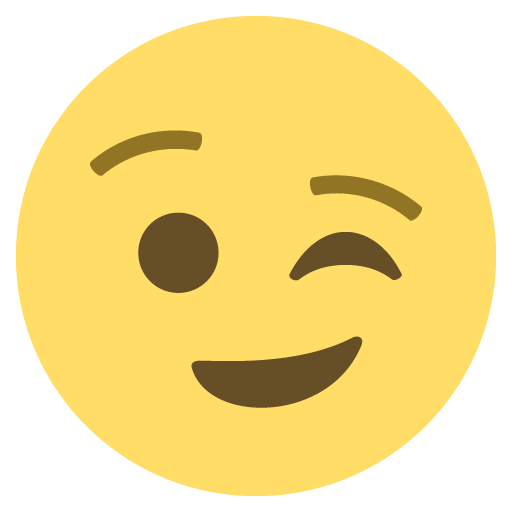 Winking Face, the previous design