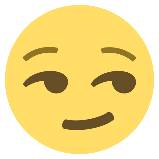 Smirking Face, the previous design