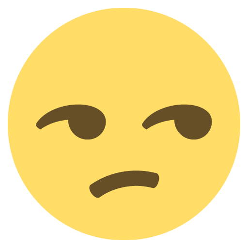 Unamused Face, the previous design