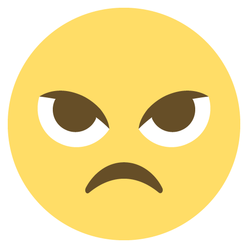 Angry Face, the previous design