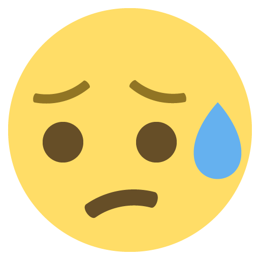 Sad but Relieved Face, the previous design