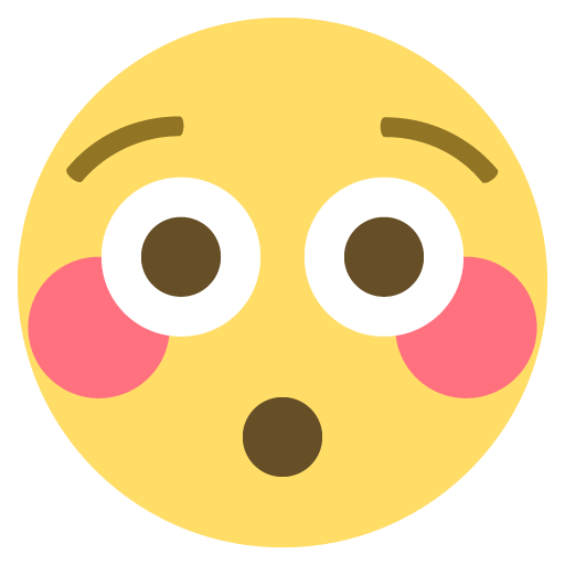 Flushed Face, the previous design