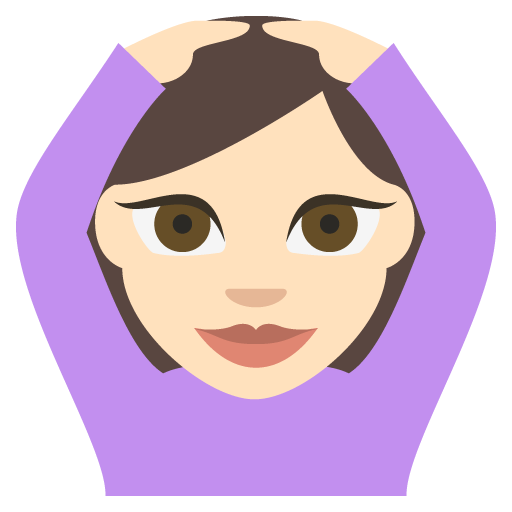 Person Gesturing OK: Light Skin Tone, the previous design
