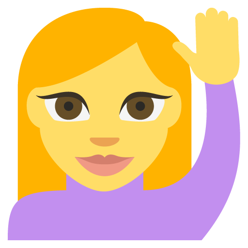 Person Raising Hand, the previous design
