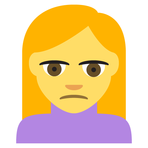 Person Frowning, the previous design