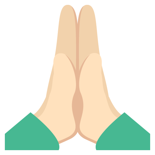 Folded Hands: Light Skin Tone, the previous design