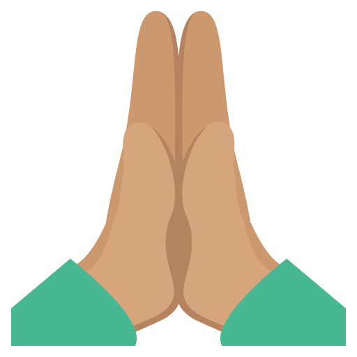 Folded Hands: Medium Skin Tone, the previous design