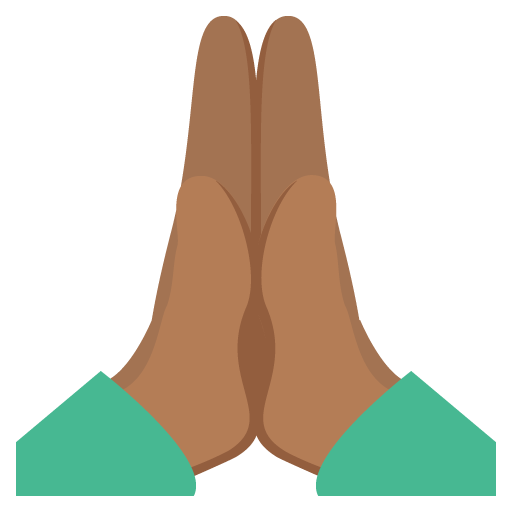 Folded Hands: Medium-Dark Skin Tone, the previous design