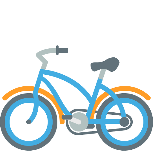 Bicycle as drawn by JoyPixels in 2.2.5