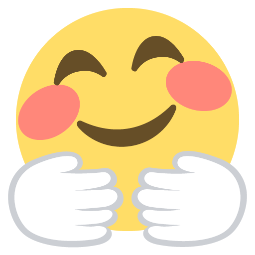Smiling Face with Open Hands, the previous design