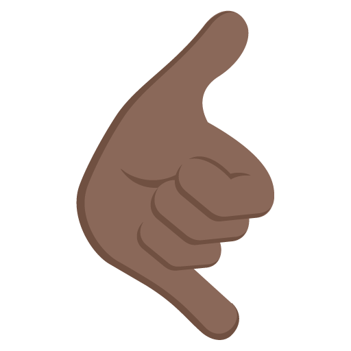 Call Me Hand: Dark Skin Tone, the previous design