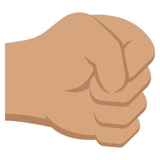 Right-Facing Fist: Medium Skin Tone, the previous design