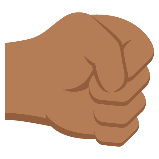 Right-Facing Fist: Medium-Dark Skin Tone, the previous design