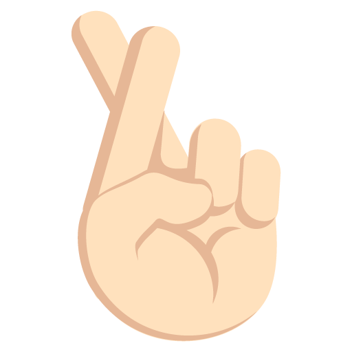 Crossed Fingers: Light Skin Tone, the previous design