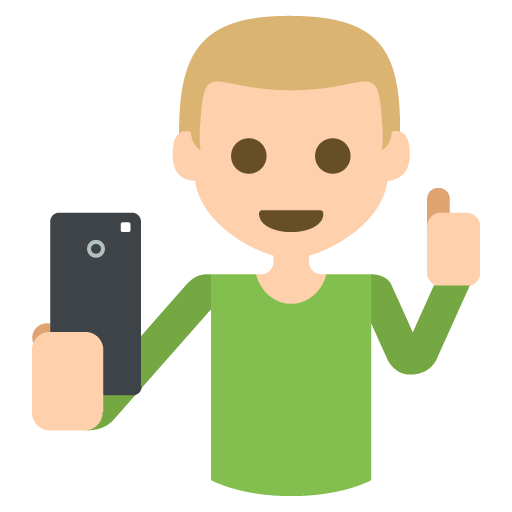 Selfie: Medium-Light Skin Tone, the previous design