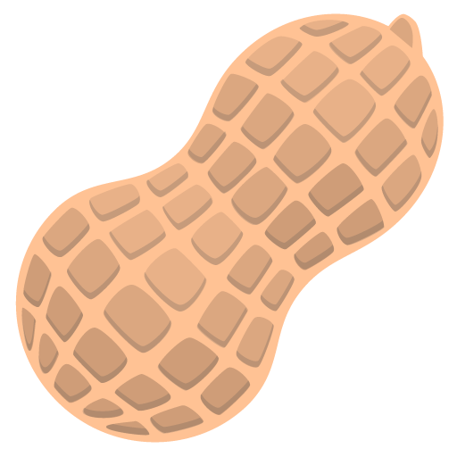 Peanuts as drawn by JoyPixels in 2.2.5