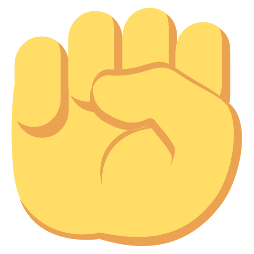 Raised Fist, the previous design