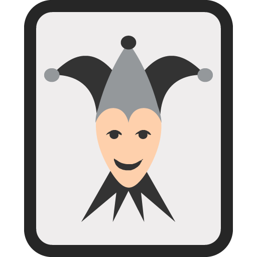 Joker as drawn by JoyPixels in 2.2