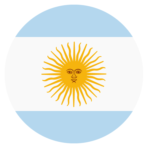 Flag: Argentina as drawn by JoyPixels in 2.2