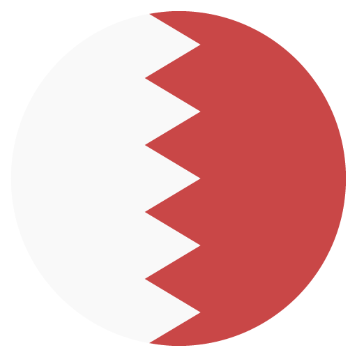 Flag: Bahrain as drawn by JoyPixels in 2.2