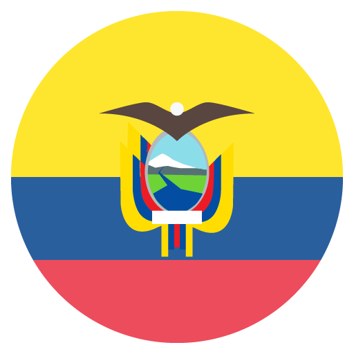 Flag: Ecuador as drawn by JoyPixels in 2.2