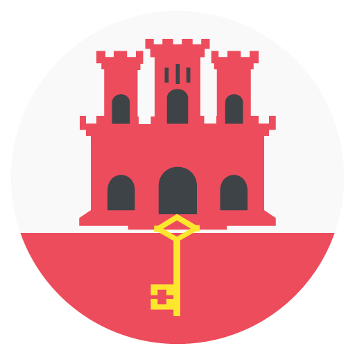 Flag: Gibraltar as drawn by JoyPixels in 2.2
