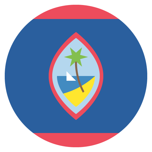 Flag: Guam as drawn by JoyPixels in 2.2
