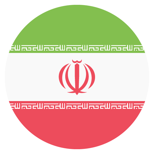 Flag: Iran as drawn by JoyPixels in 2.2