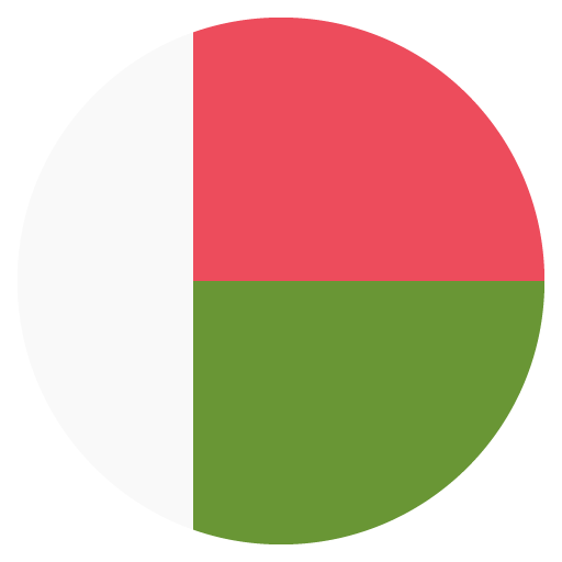 Flag: Madagascar as drawn by JoyPixels in 2.2