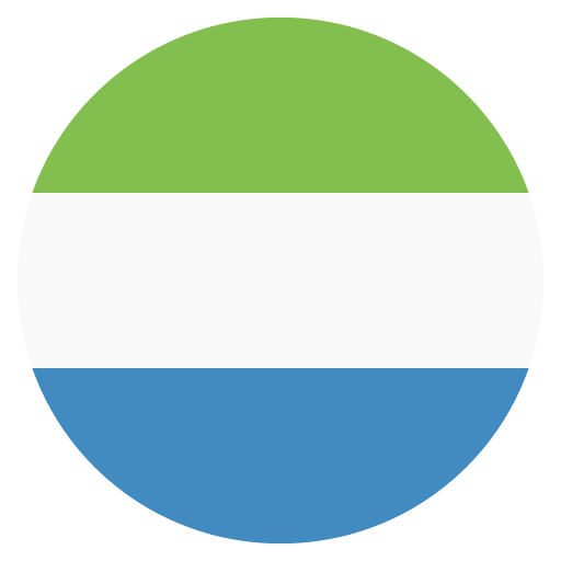 Flag: Sierra Leone as drawn by JoyPixels in 2.2