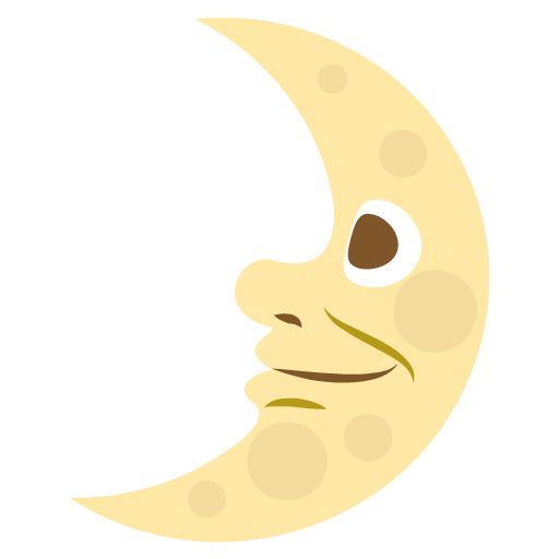 First Quarter Moon Face, the design in this release