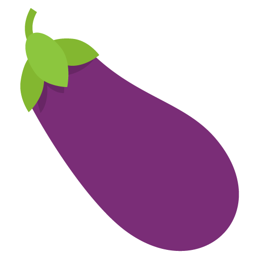 Eggplant as drawn by JoyPixels in 2.2