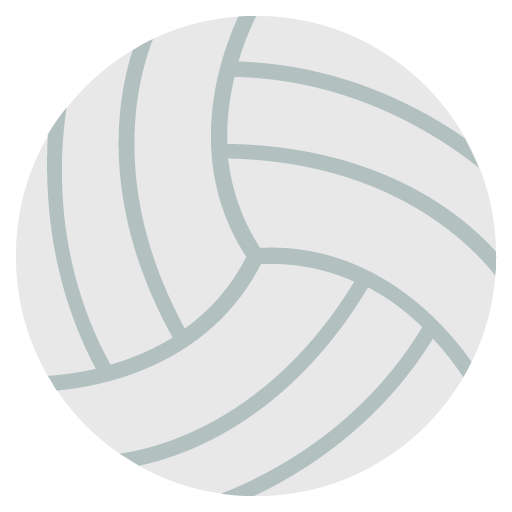 Volleyball as drawn by JoyPixels in 2.2