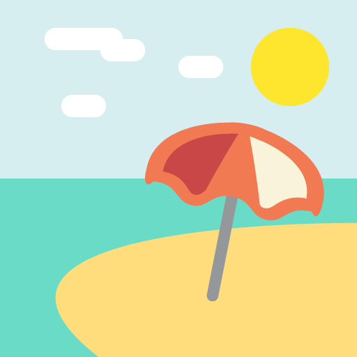 Beach with Umbrella, the design in this release