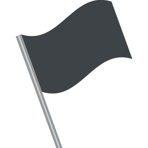 Black Flag as drawn by JoyPixels in 2.2