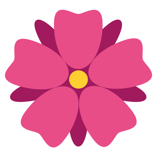 Roseta as drawn by JoyPixels in 2.2