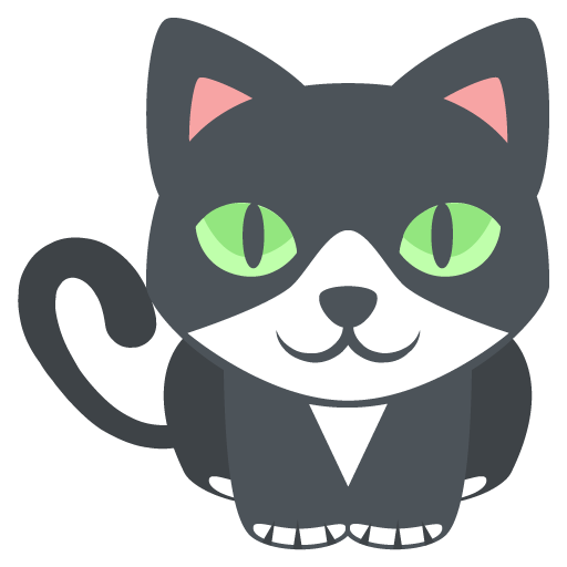 고양이 as drawn by JoyPixels in 2.2