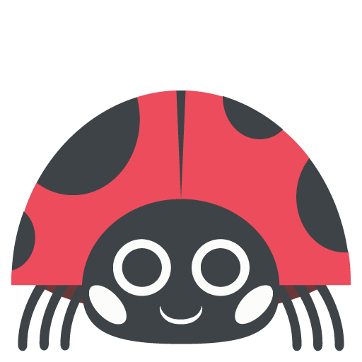 Lady Beetle as drawn by JoyPixels in 2.2