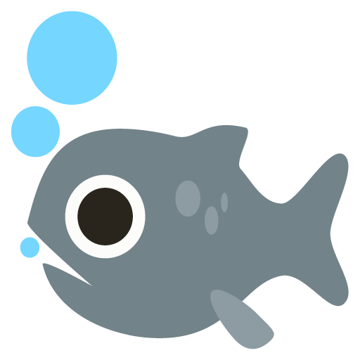 Fish as drawn by JoyPixels in 2.2