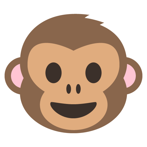 Monkey Face as drawn by JoyPixels in 2.2